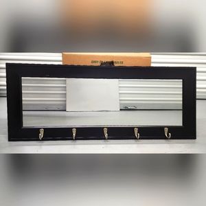 Wall Mirror with Hooks